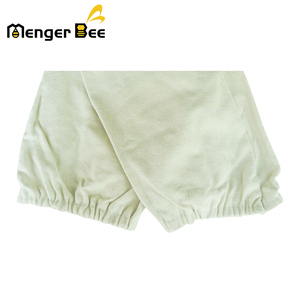 Gants de protection pour apiculture Menger Bee en peau de mouton jaune et coton, protection longue pour les bras, sans latex, résistants aux chocs, avec manchette élastique - Product Image 2