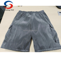 Pantalon court décontracté écologique qui brille dans le noir - Fibre optique lumineuse avec chargeur USB - Lavable à la main