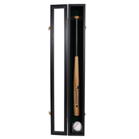 Étui de présentation pour batte de baseball 2026, porte en acrylique transparente, support, étagère, armoire, montage mural, boîte à ombre noire avec LED
