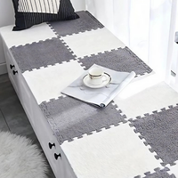 Dans la chambre des enfants Tapis de jeu en peluche douce Tapis pour enfants Tapis pour bébés Jouets en mousse Tapis puzzle