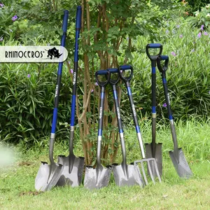 2020 nuovo Stile di Alta, Da Giardino di Qualità Strumento ergonomico manico in fibra di vetro Rotondo Point Pala/