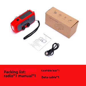 Chất lượng cao <span class=keywords><strong>Hand</strong></span> <span class=keywords><strong>Crank</strong></span> năng lượng mặt trời Powered AM/FM/noaa đa-band đài phát thanh đa chức năng 2000mAh Led đèn pin - Product Image 4