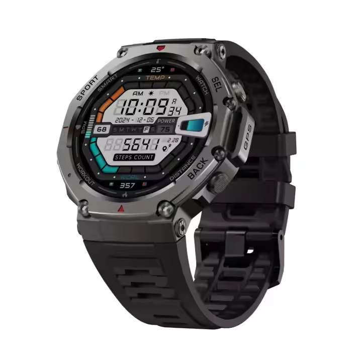 Cadre terni + Bracelet en silicone noir