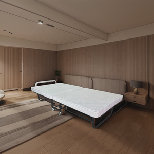 <span class=keywords><strong>Lit</strong></span> pliant en métal pliable supplémentaire <span class=keywords><strong>pour</strong></span> invités avec rangement en revêtement en poudre <span class=keywords><strong>pour</strong></span> appartement, villa et hôtel - Product Image 6