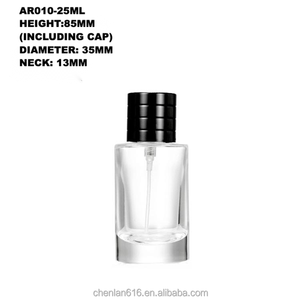 Mẫu miễn phí OEM nhà máy chenlan Hot Bán bán sỉ cổ 25ml nước hoa thủy tinh bơm phun chai hộp đóng gói có thể tái chế rõ ràng - Product Image 1