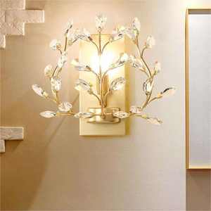Offre Spéciale européen éclairage décoratif chambre salon escaliers couloir cristal décoration branche applique murale - Product Image 6