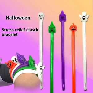 Novedad Popular de Halloween 2025: Pulsera de Descompresión con Diseño de Bruja, Calabaza y Murciélago, Juguetes de Cuerda para Apretar para Niños - Product Image 2