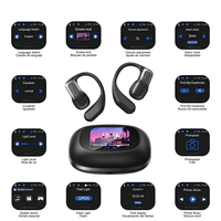 Écouteurs Bluetooth avec traduction IA et écran d'affichage, écouteurs sportifs, traducteur en temps réel pour les voyages