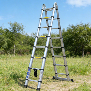 <span class=keywords><strong>Escalera</strong></span> Telescópica <span class=keywords><strong>de</strong></span> Doble Cara <span class=keywords><strong>de</strong></span> Aleación <span class=keywords><strong>de</strong></span> Aluminio Portátil <span class=keywords><strong>de</strong></span> Buena Calidad - Product Image 5