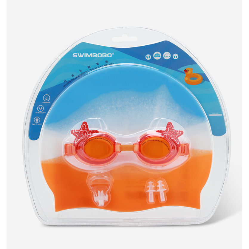 Ensemble de lunettes de natation pour enfants K9002 [Orange]