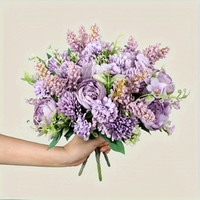 Fleurs artificielles en soie en gros pour la décoration, arrangements floraux, centres de table de mariage, bouquets en vrac