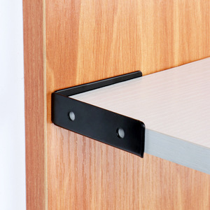 Triangle Support Iron Corner Bracket 90 Degree For Cabinets <b>Tables</b> Chairs Durable Powder Coated - Product Image 4