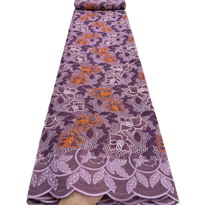 NI.AI Nouveau Design de Luxe 2026 Tissu en dentelle de voile <span class=keywords><strong>suisse</strong></span> en coton pour filles, mariages et dentelle sèche africaine - Product Image 3