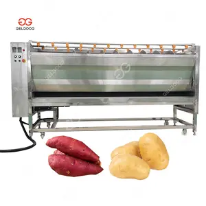 Stainless Steel Automatic Sweet Potato Washing Machine Small Root Cassava Peeler and Washer