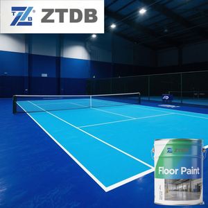 Revestimiento de Piso Epóxico de Bajo Costo para Canchas Deportivas, Parques de Diversiones y Pasillos Peatonales, de PU Altamente Elástico - Product Image 2
