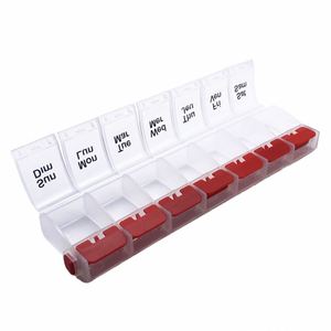 <b>Extra</b> <b>Large</b> Weekly Pill Organizer, 7 Day Daily Pill Box Case Easy to Open, Silkscreen <b>Printed</b> Medicine Container with Clear Lid - Product Image 3