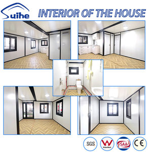 Case Prefabbricate Pieghevoli da 20 e 40 Piedi con 2 Camere da Letto, Cucina e Soggiorno <span class=keywords><strong>per</strong></span> Uso come Uffici in Cantiere - Product Image 3