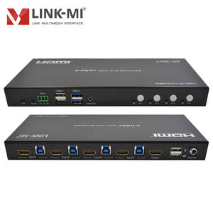 Commutateur HDMI USB 4x1 4K60Hz, commutateur vidéo 4 ports avec <span class=keywords><strong>extracteur</strong></span> <span class=keywords><strong>audio</strong></span> par raccordement RS232 - Product Image 2