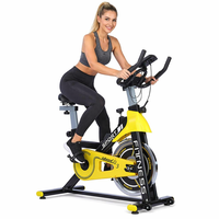 Bicicleta de Spinning para Interiores Q3, Resistente, Capacidad de 150 kg, Bicicleta de Ejercicio con Transmisión por Correa Suave y Resistencia a la Fricción