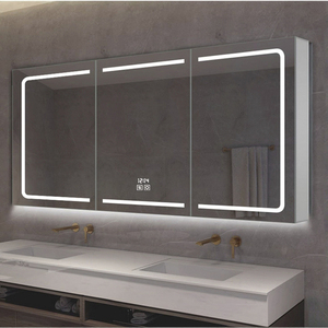 חדר אמבטיה סגסוגת אלומיניום חדר אמבטיה חכם הוביל מואר אנטי ערפל גילוח קיר שקע - Product Image 1