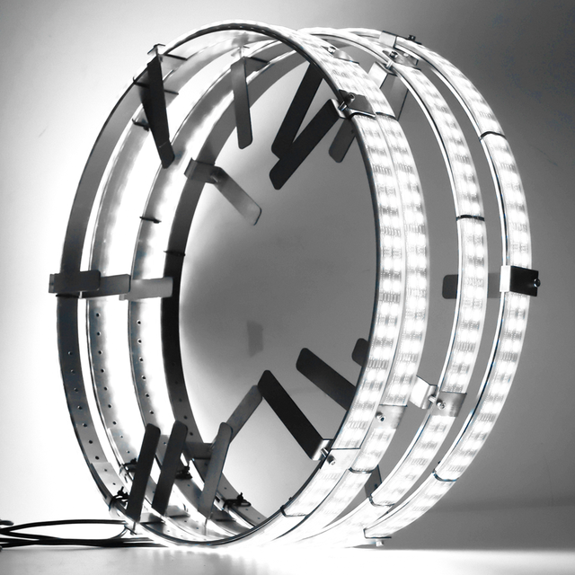 High Quality Chasing RGBW Dual Row Wheel Ring Light Universal 14-18inch Adjustable Size Atmosphere LED Wheel Light