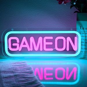 Letrero Luminoso LED de Neón con Diseño de Videojuego, Decoración de Pared para Cuarto de Juegos, Habitación Infantil, Dormitorio, Sala de Juegos, Regalo de Cumpleaños, Luz Blanca Cálida - Product Image 3