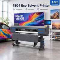 Imprimante à solvant écologique grand format haute vitesse 1,8 m, 4 têtes Epson I3200, machine d'impression jet d'encre industrielle pour bannière en vinyle
