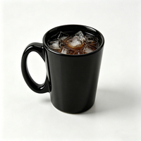 Tasses à lait en verre borosilicate de haute qualité, verres à jus et à eau, gobelets noirs, ensemble de verres à boire, tasses à café et à bière en verre
