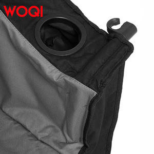 Silla de Playa Plegable Portátil Woqi, Color Gris Ceniza, Estructura de Acero, Relleno de Espuma, Sofá de Jardín para Exteriores con Bolsillos Laterales - Product Image 1