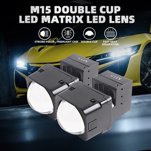 ไฟหน้าโปรเจคเตอร์ LED สำหรับรถยนต์ Sanvi Auto Lights รุ่นใหม่ M15 ขนาด 1.5 นิ้ว แสงสูง-ต่ำ 5500k 41w พร้อมชิป LED คู่ - Product Image 2