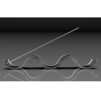 Support d'encens en cristal acrylique avec cendrier personnalisé, bâton de Perspex moderne, support de plateau d'encens, décoration de la maison