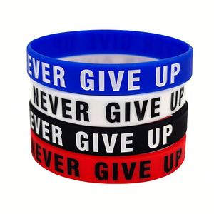Bracelet en silicone avec citation inspirante, design en relief, pour les promotions d'entreprise et les activités de team building - Product Image 3