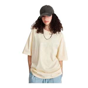 Designer Printed Customizable 100% Cotton Knitted Heavy Weight Oversize High Street Wear T-Shirt for Men with <b>Drop</b> Shoulder - Product Image 1