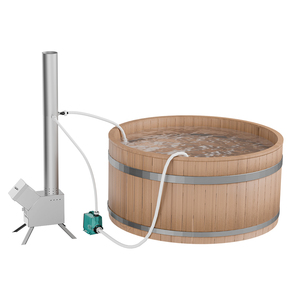 Chauffe-piscine au bois, chauffe-bain à remous avec échangeur de chaleur à serpentin en titane pour spas et petites piscines - Product Image 5