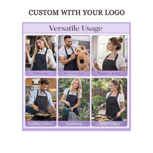 <span class=keywords><strong>Tablier</strong></span> de haute qualité avec logo <span class=keywords><strong>personnalisé</strong></span>, 3 poches, pour barbier, salon de beauté, restaurants, cuisine, <span class=keywords><strong>boulangerie</strong></span>, toilettage des animaux, hommes et femmes, rose - Product Image 5