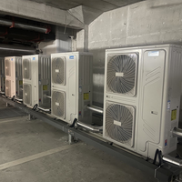 Chauffe-eau à pompe à chaleur air-eau Midea à refoulement latéral 38kW 41kW 76kW 90kW DC Inverter EVI R410A R32 Commercial