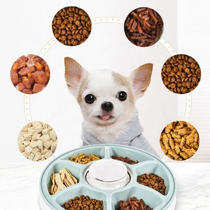 Battery Powered Pet Six Grid <b>Feeder</b> Timed and Quantitative Intelligent Dog Feeding Machine Intelligent <b>Cat</b> Feeding Device - Product Image 2