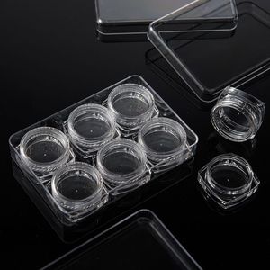 Nail Polish Powder Container Set 2.5g 3g Square <b>Round</b> Plastic Cosmetic Packaging for Makeup Organizers - Product Image 2