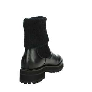 Bottines basses pour femme Liu-Jo en cuir noir à semelle épaisse, mode hiver - Product Image 3