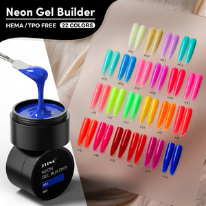 JTING 2026 new 22Colors Neon gel <b>builder</b> extension sculpting oem customized Private Label nail supplies hard UV gel polish - Product Image 1