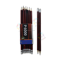 Crayons en bois personnalisés avec gomme, impression de marque pour bureau, fournitures scolaires et articles promotionnels marketing