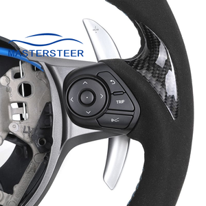 FR Custom Gr Stijl Half Alcantara Fibra de carbono Stuur Voor Toyota Gr 86 Gr86 Zn6 <span class=keywords><strong>Gt86</strong></span> Subaru Brz Zc6 Frs <span class=keywords><strong>Yaris</strong></span> - Product Image 4