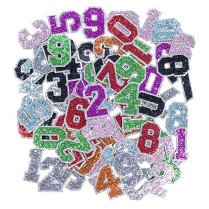 5CM Iron on Glitter Embroidery Shiny Number Letter Patch for DIY Decoration - Product Image 2