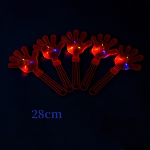Wholesale Plastic Hand Clappers with <b>LED</b> Lights, Hand‑Shaped Clap Noisemakers, Party Sports Cheering Props - Product Image 2