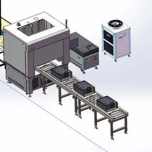 Máquina de montagem de linha automática de bateria de íon de lítio, equipamento de produção