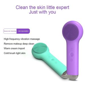 แปรงทำความสะอาดผิวหน้าไฟฟ้าแบบมือถือ ABS และสแตนเลส ขายดีที่สุด เครื่องนวดหน้าพกพา ปลั๊ก EU/UK/JP กันน้ำ - Product Image 4