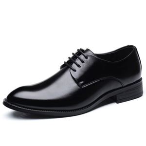 Chaussures en cuir PU légères et respirantes, antidérapantes, de couleur unie, à lacets carrés, décontractées et professionnelles, grande taille, de haute qualité pour le dropshipping - Product Image 4