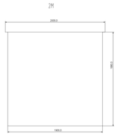 Auvent carré de 2 m, tissu Oxford 600D imperméable et résistant aux déchirures, aluminium semi-automatique, 2 LED tricolores, autoportant, universel pour SUV 4x4, camping