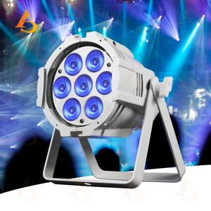 Équipement d'éclairage de scène, mini projecteur LED PAR 7 pièces, RGBW DMX512, projecteur PAR en aluminium moulé - Product Image 1