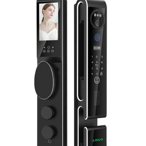 กุญแจล็อคอัจฉริยะ Qleung S666 ระบบจดจำใบหน้า 3 มิติ สแกนลายนิ้วมือ ควบคุมผ่านแอพ สีดำ สำหรับความปลอดภัยในบ้าน - Product Image 2